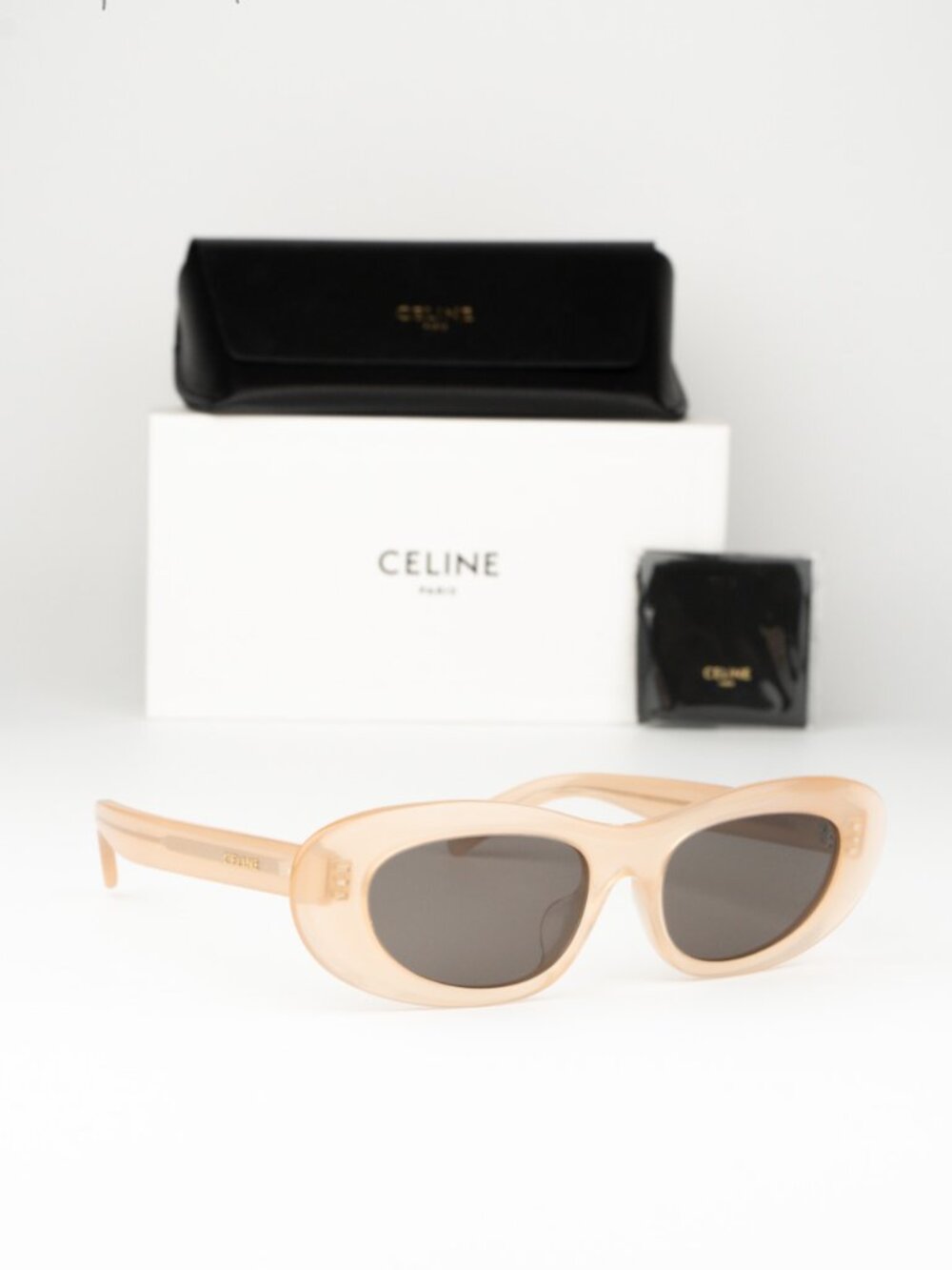 Celine Women Sunglasses Pink Smoke Cat Eye CL40310U 74A NEW AUTHENTIC